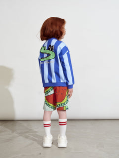 Kids' Ripple Bomber Croco Jacket Blue Striped