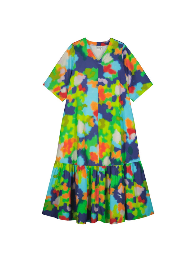 V-Neck Tencel Maxi Dress Flowerfield