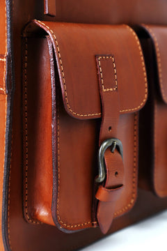 Leather Backpack mod 136 Cuoio Brown
