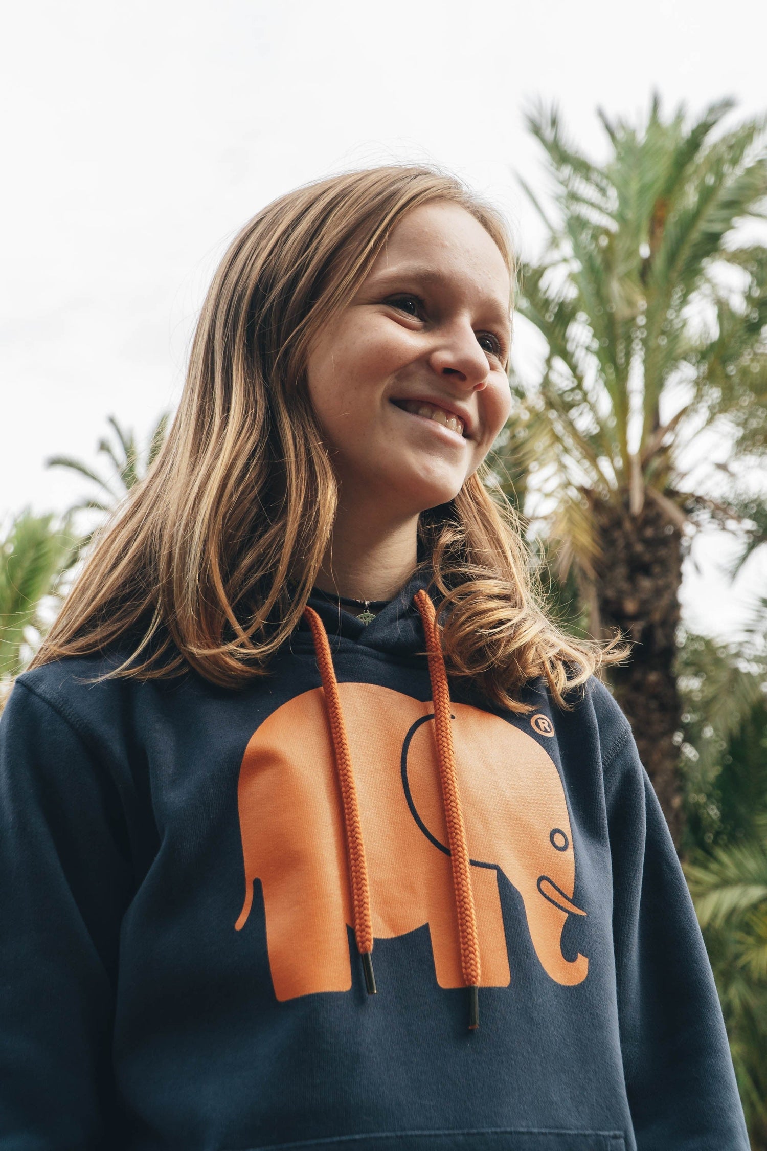 Kids' Organic Classic Hoodie Trendsplant Blue