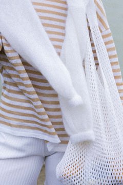 Mare Linen Summer Bag White