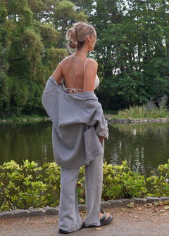 Kuta Linen Jacket Grey