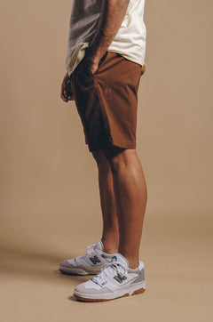 Ecodye Cotton Climber Shorts Caramel Brown