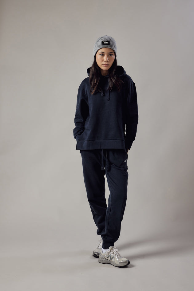 Women's Hoodie With Side Slits