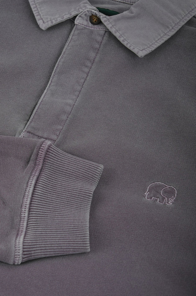 Essential Pigment Heavyweight Polo Sweater Pewter