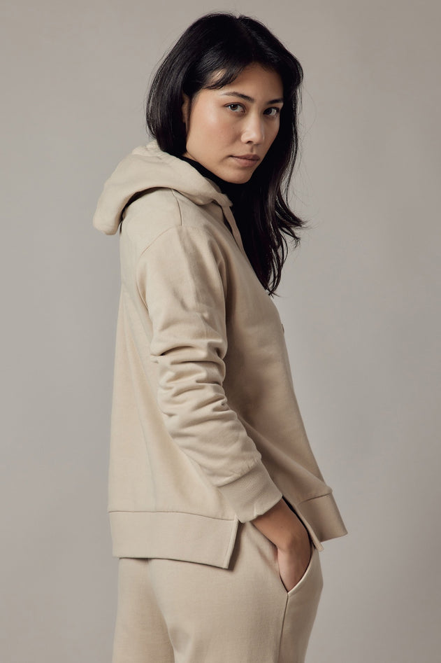 Women's Hoodie With Side Slits