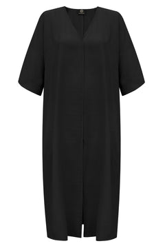 Mathilde Kimono Dress Black