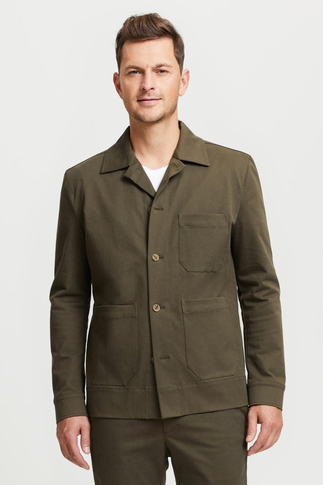 Jesse Organic Cotton Overshirt Green