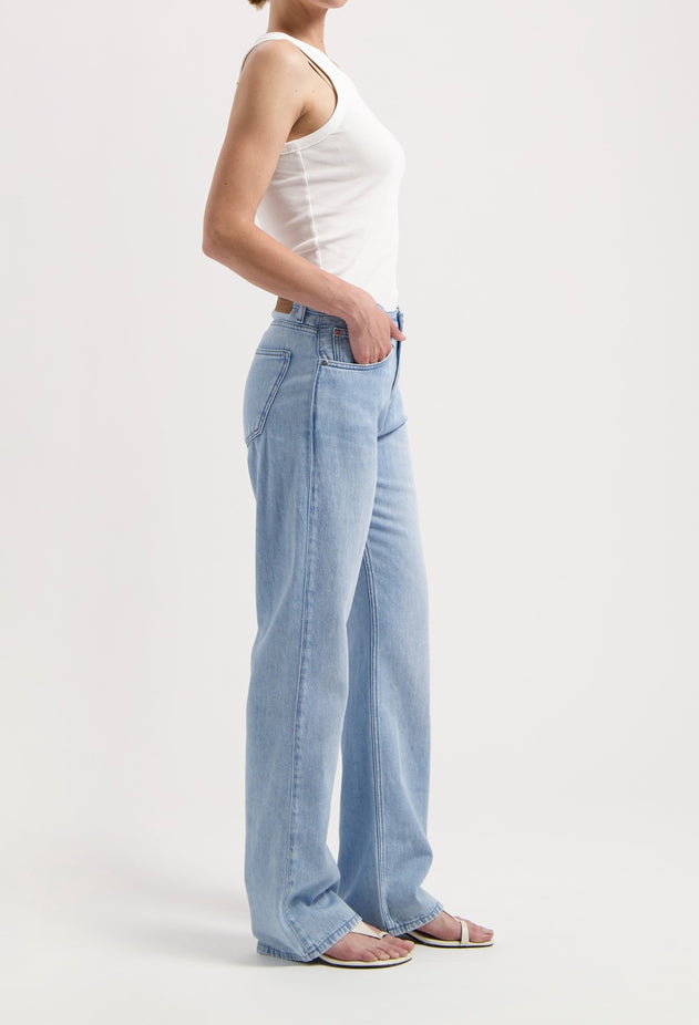 Jamie Mid Loose Flow Jeans Stone Vintage