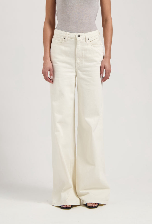 Sara High Loose Flow Jeans Natural