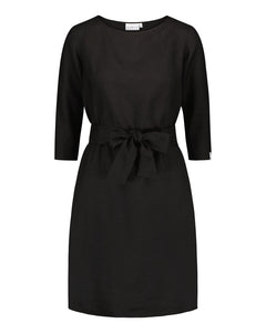 Classic Linen Dress Black