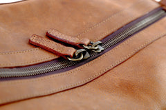 Leather Duffle Bag Mod 144 Heritage Brown