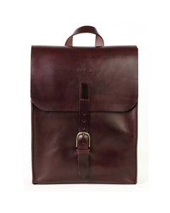 Leather Backpack Mod 120 Cuoio Dark Brown