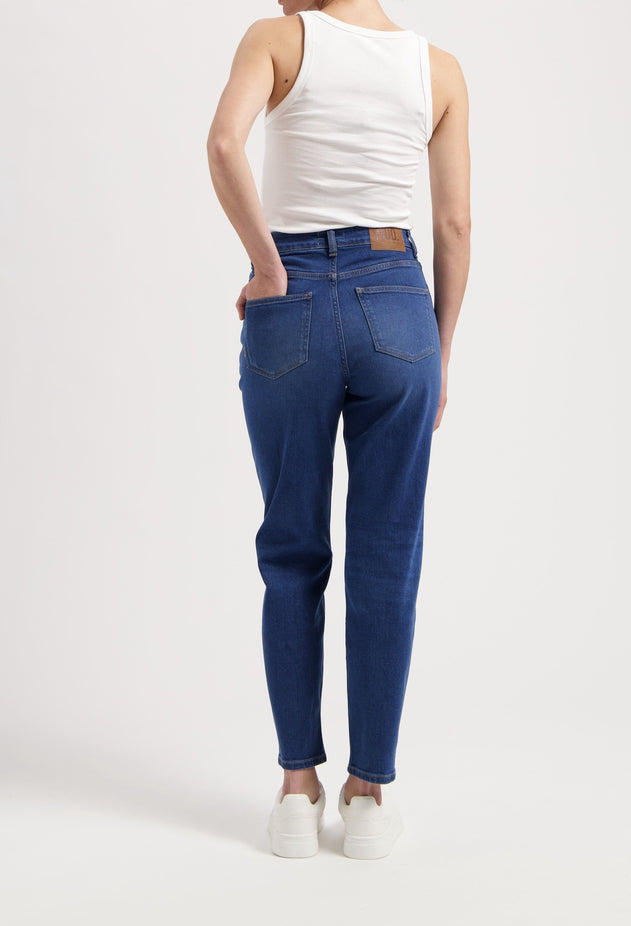 Mams High Tapered Jeans Stone Indigo