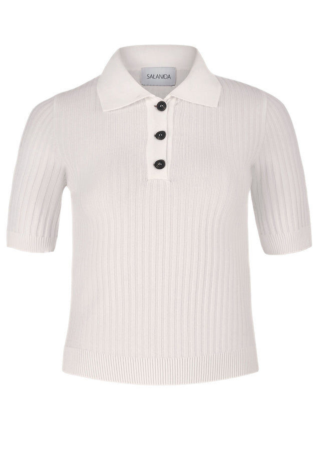 Madonna Polo Top White
