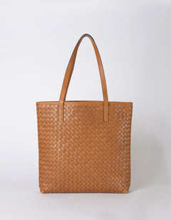 Georgia Woven Classic Leather Cognac