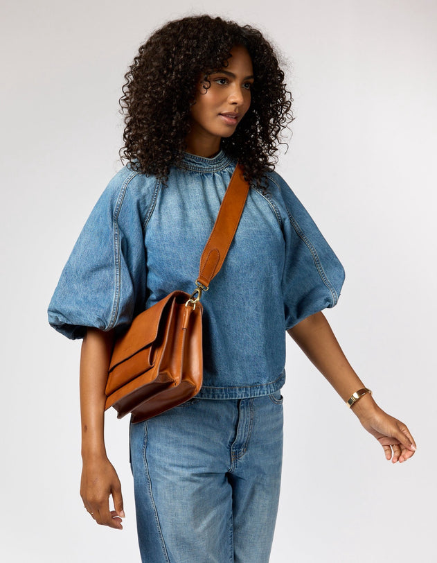 Harper Classic Leather Cognac