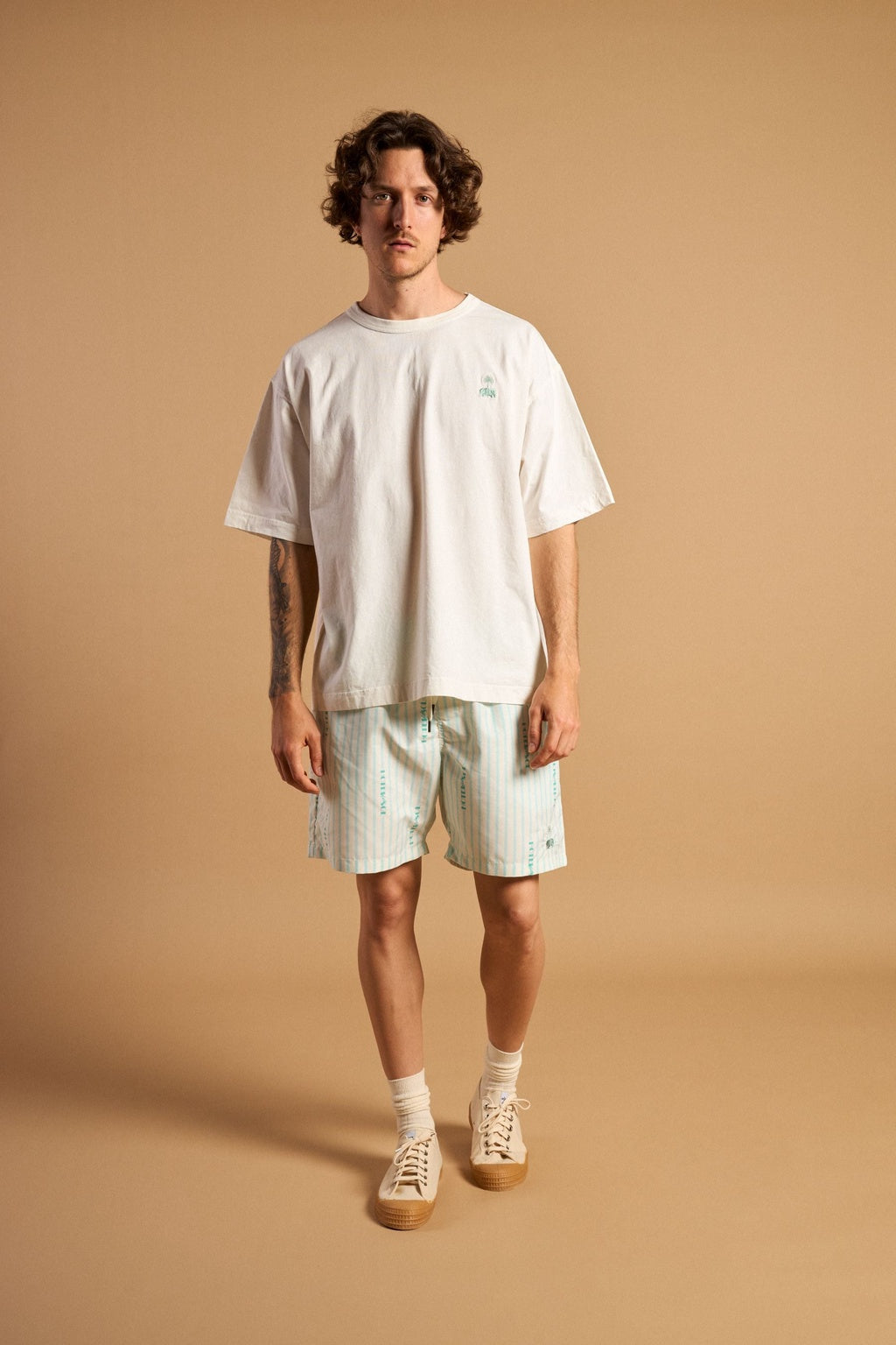 Trendsplant X Antonyo Marest Hotel Del Sol Seaqual®Yarn Swim Short Foam White