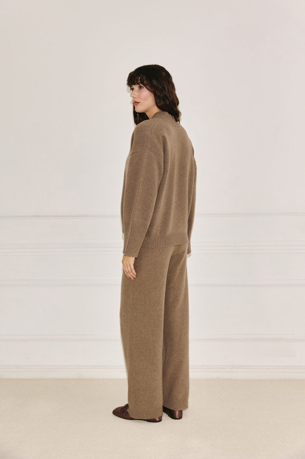 Amelié Cashmere Trousers Taupe