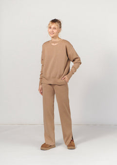 Ora & Rotondo Merino Co-ord Beige