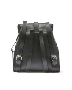 Leather Backpack Mod 130 Cuoio Black