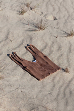 Donna Ribbed Crop Top Caramel