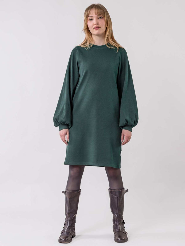 Pärske - Forest Green Waffle Dress