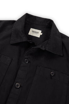 Helmut Unisex Organic Cotton Worker Overshirt Black