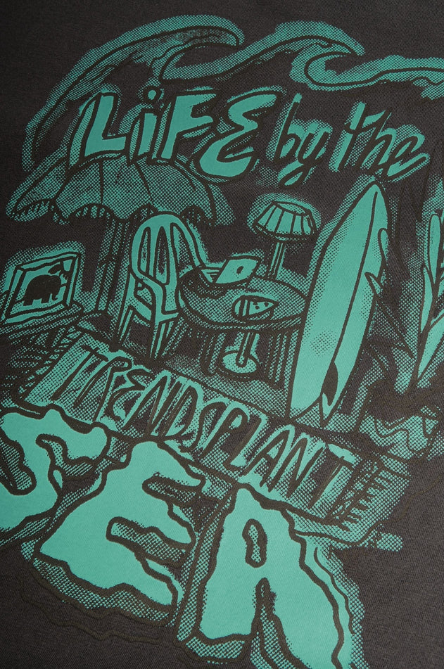 Life by the Sea VII by P.Bueno Pigment T-Shirt Magnet Grey