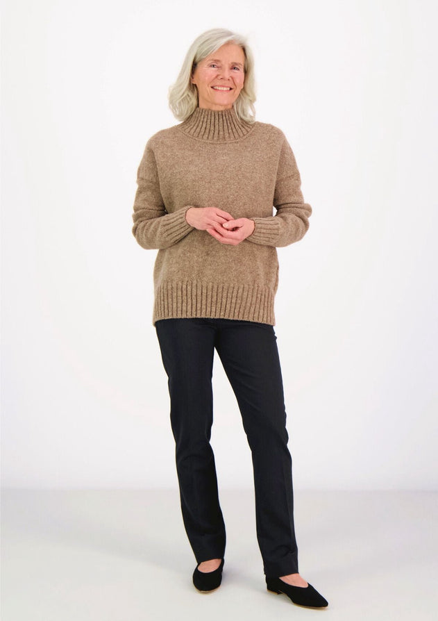 Minna Funnel Neck Sweater Beige