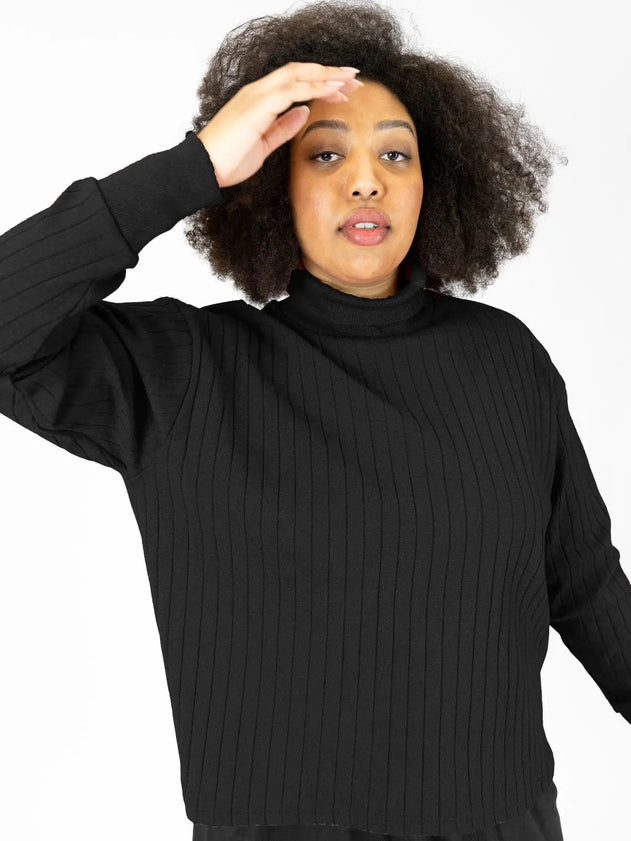 Aalis Ribb Shirt Black