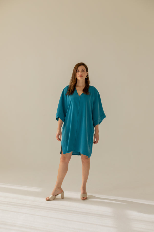 Thilde Kimono Mekko Turkoosi
