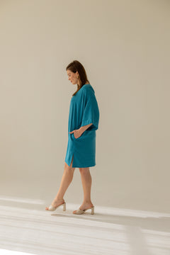 Thilde Kimono Mekko Turkoosi