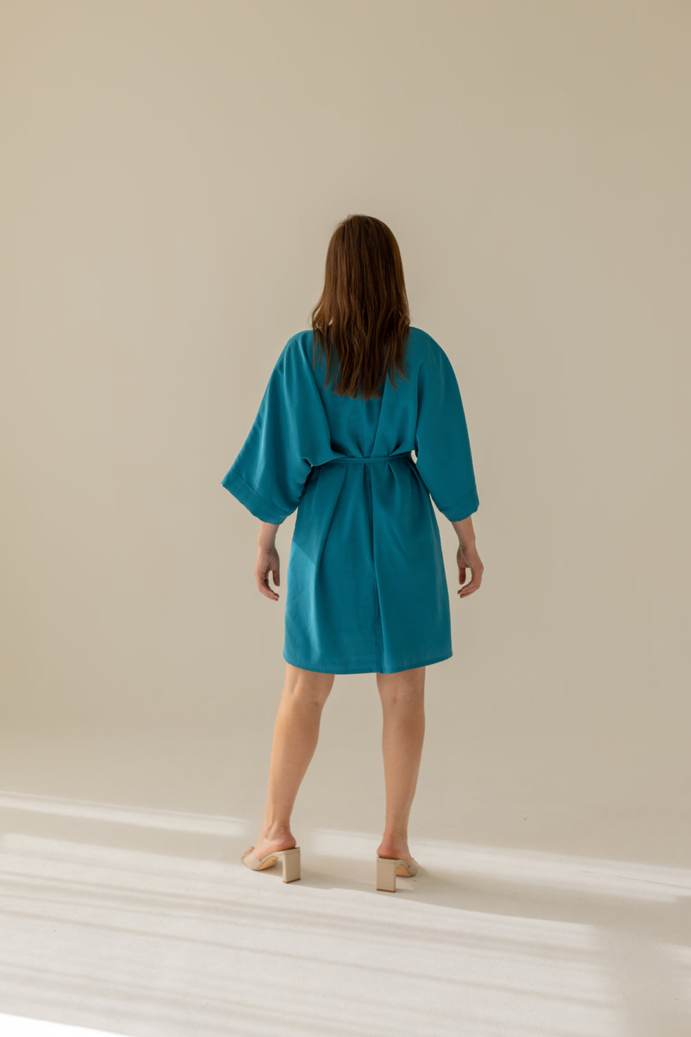 Thilde Kimono Mekko Turkoosi