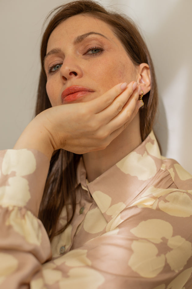 Noel Kukka Kauluspaita Beige