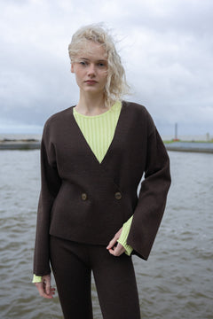 Brera Merino Long-Sleeve Top Limone