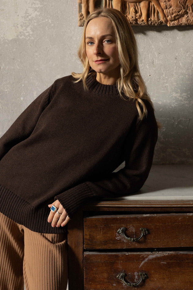 Marina Merino Jumper Chocolate