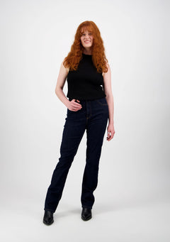Caramel+ High Waist Jeans Dark Blue