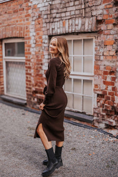 Leona Merino Dress Espresso