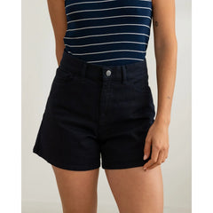 Twill Denim Shorts Navy Blue