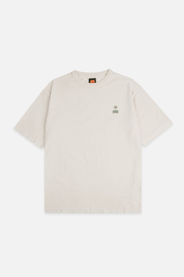 Trendsplant X Antonyo Marest Keychain Oversized Heavy T-Shirt Foam White