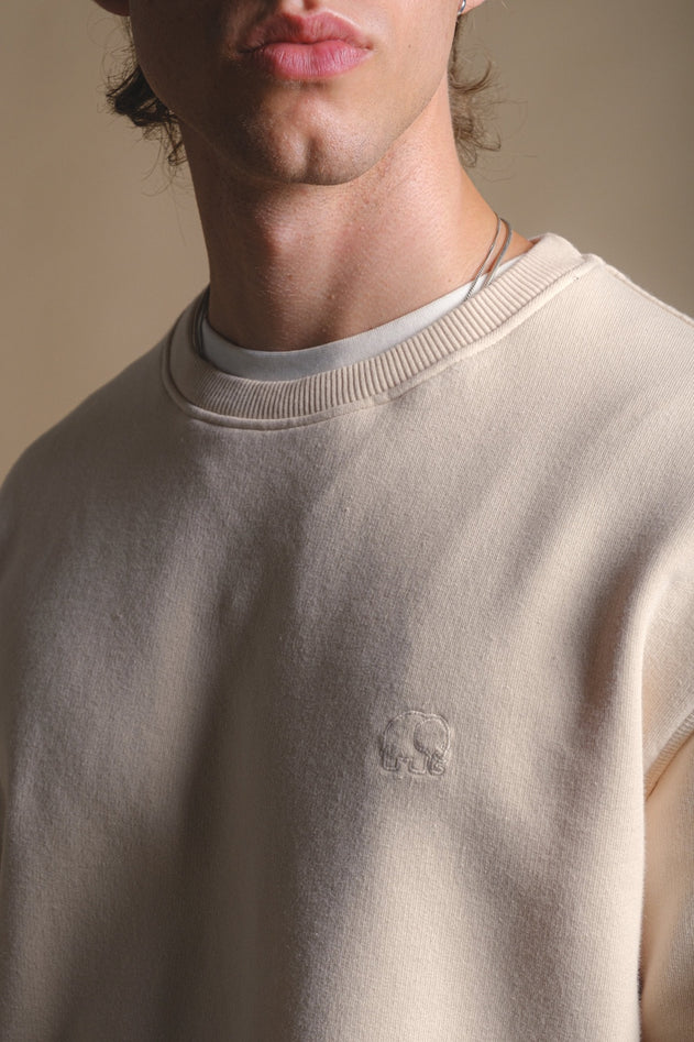 Essential Garment Heavyweight Sweater Pearled Ivory