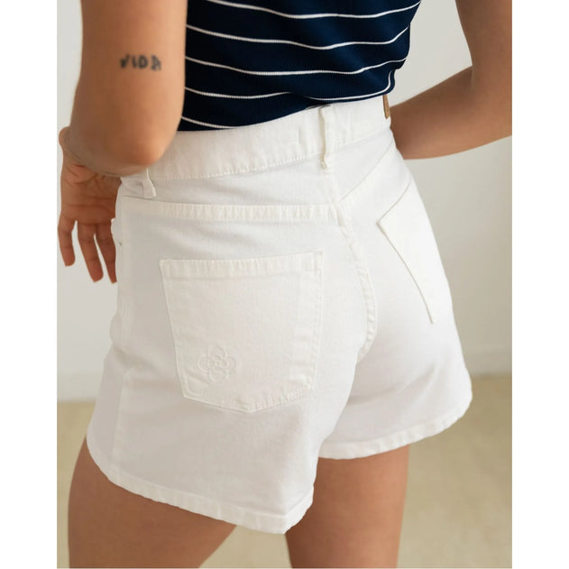 Twill Farkkushortsit Off-White