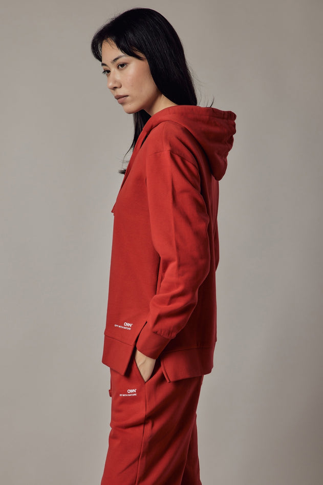 Women's Hoodie With Side Slits