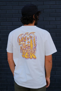 Life by the Sea VII by P.Bueno Pigment T-Shirt Foam White