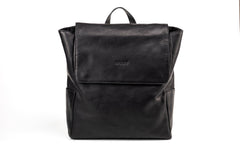 Leather Backpack Boston Collection Black