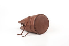 Leather Bucket Bag Chelsea Collection Tobacco