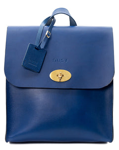 Leather Backpack Artist Collection Cuoio Blue