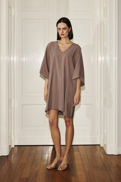 Kimono Dress Light Chocolate