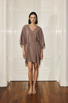 Kimono Dress Light Chocolate